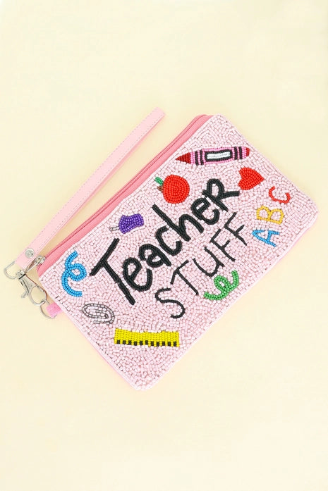 Teacher Appreciation Wristlet Coin Bag