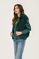 Teddy Button Down Faux Shearling Vest, Hunter Green