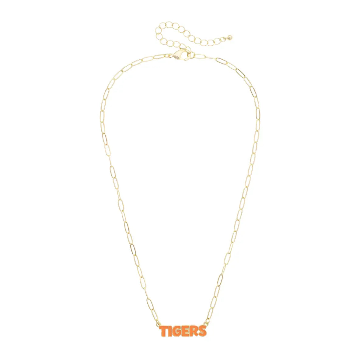 Tigers Puffy Nameplate Necklace