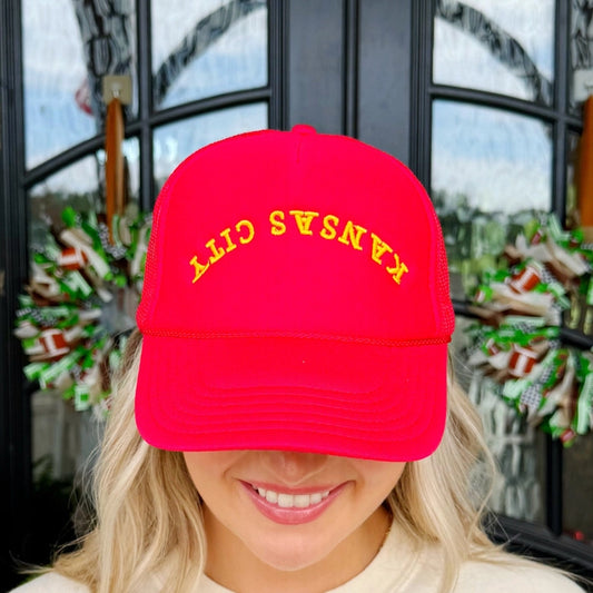 Upside Down Kansas City Trucker Hat