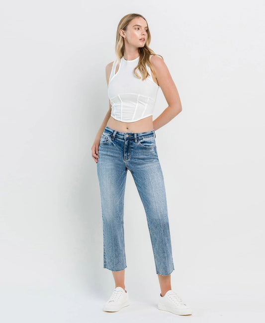 Vervet High Rise Straight Jeans