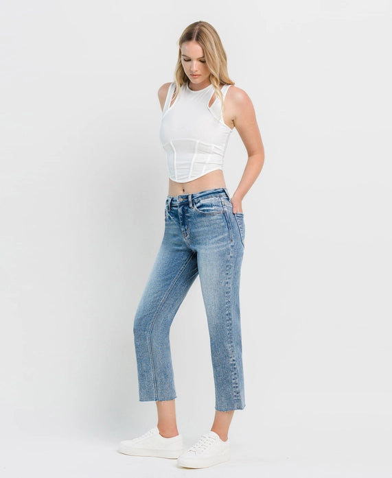 Vervet High Rise Straight Jeans