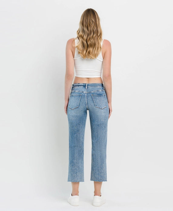 Vervet High Rise Straight Jeans