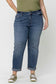 Vervet Plus Size High Rise Cuffed Stretch Boyfriend Jean