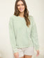 Washed Pocket Long Sleeve Rib Top, Multiple
