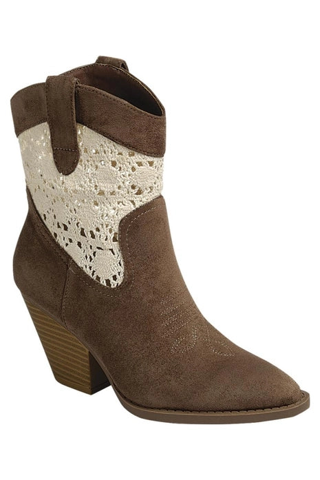 Western Crochet Bootie