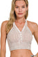 Zenana Washed Ribbed Button V-Neck Tank, Multiple