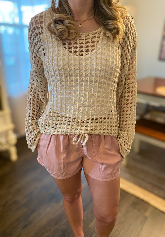 Oversized Crochet Sweater