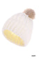 Ribbed Knitted Pom Pom Beanie
