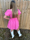 Jenna Cutout Dress-Pink