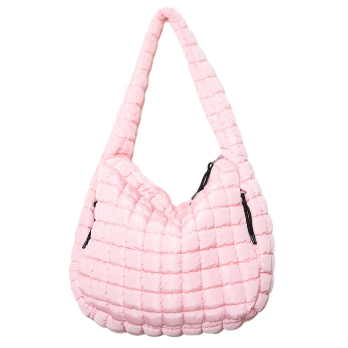 Puffer Tote, Light Pink