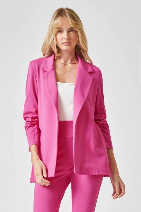 Magic 3/4 Sleeve Blazer, Hot Pink