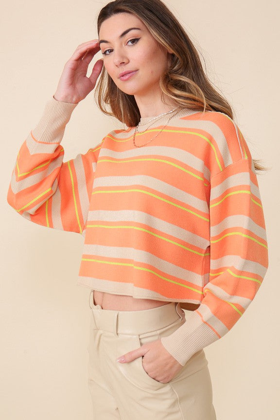 Sunny Stripes Knit Top