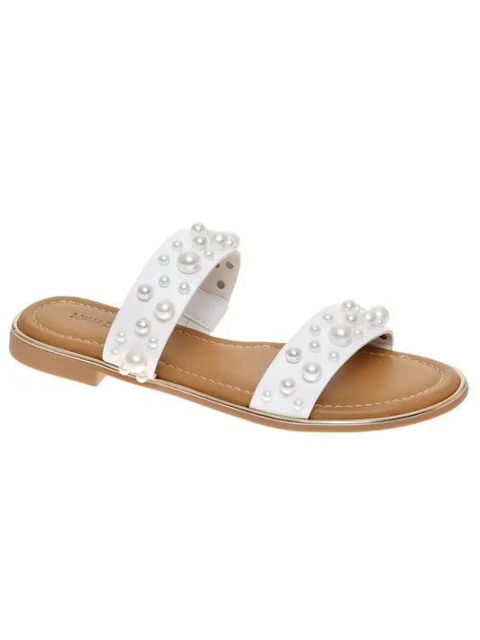 Pearly White Sandals