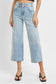 Risen High Rise Crop Wide Leg, Light Wash