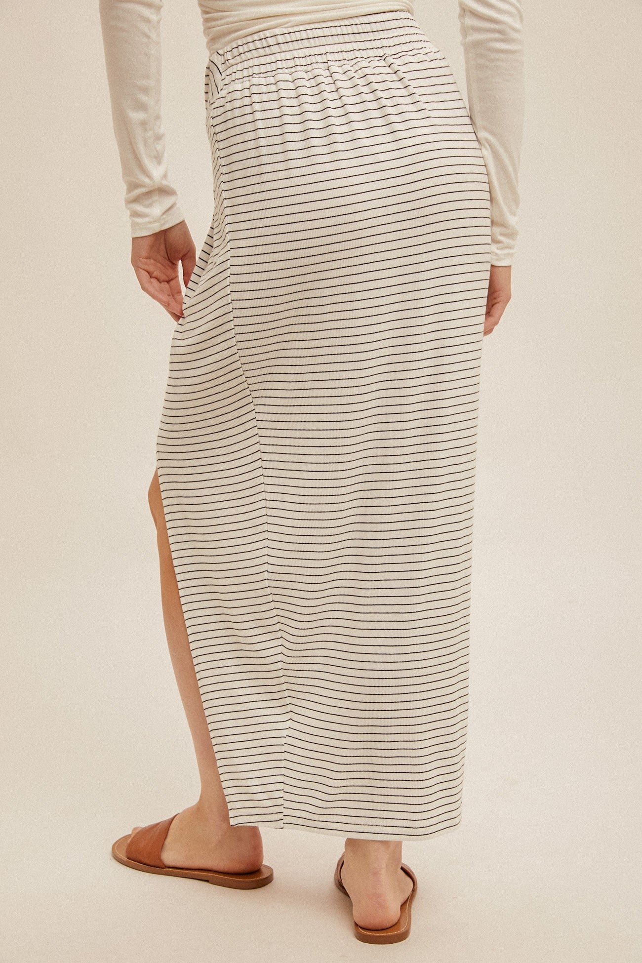 Twist Knot Stripe Skirt