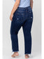 Plus Vervet High Rise Frayed Hem Kick Flare Jeans