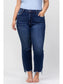 Plus Vervet High Rise Frayed Hem Kick Flare Jeans