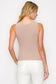 Soft Ribbed Scoop Neck Tank, Mocha